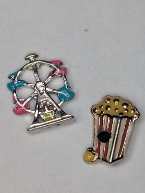 Origami Owl Ferris Wheel and Popcorn Charm Set